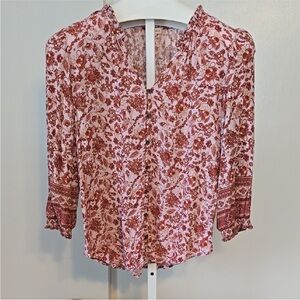 Floral Button-Up Women's Top